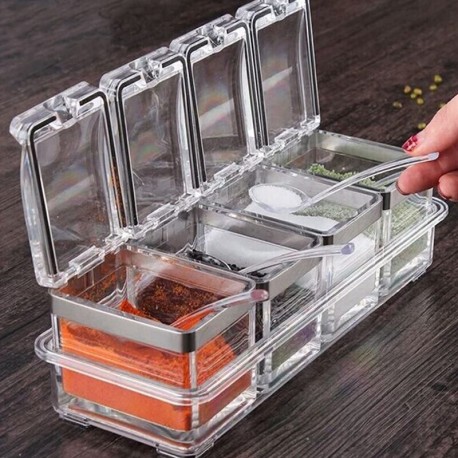 Набор контейнеров для специй 4 шт  оптом-3