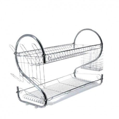 Настольная сушилка-органайзер для посуды, 2 уровня-1