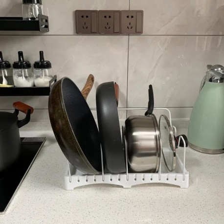 Подставка органайзер для сковородок и посуды 5 отсеков  оптом-3