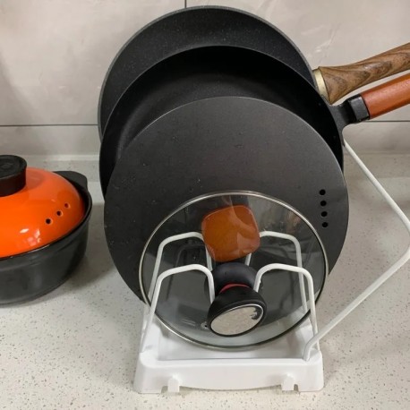 Подставка органайзер для сковородок и посуды 5 отсеков  оптом-5