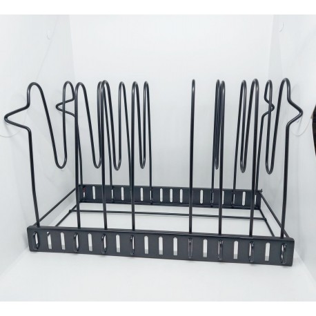 Поставка-органайзер металлический для сковородок и крышек 8 ярусный  оптом-1