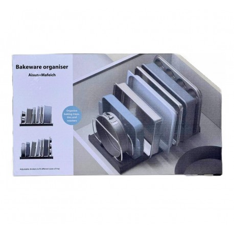Сушилка-органайзер для форм для выпечки, регулируемые разделители  оптом-7