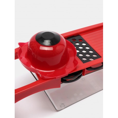Многофункциональная Овощерезка керамическая MANDOLINE SLICER 10 в 1 с овощечисткой 6 сменных лезвий  оптом-4