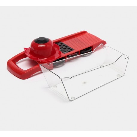 Многофункциональная Овощерезка керамическая MANDOLINE SLICER 10 в 1 с овощечисткой 6 сменных лезвий  оптом-6