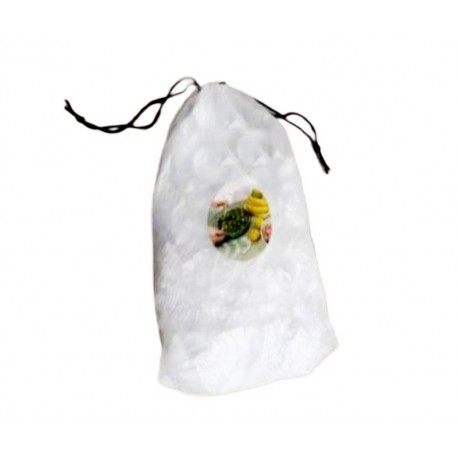 Полиэтиленовые пищевые пакеты на резинке 100 шт-1