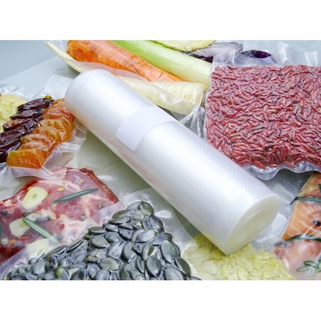 Рулон пищевой пленки для вакуумной упаковки 12 см х 5 см  оптом-4