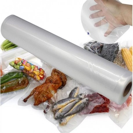 Рулон пищевой пленки для вакуумной упаковки 25 см х 5 см  оптом-5