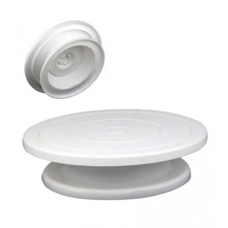 Подставка для изготовления торта "Белая" 28 см, пластик  оптом-2