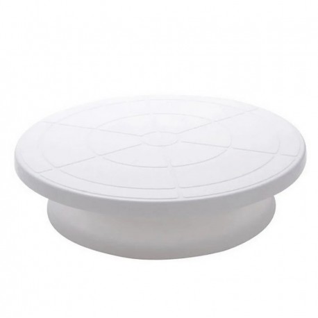 Подставка для изготовления торта "Белая" 28 см, пластик  оптом-1