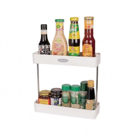 Кухонный многофункциональный стеллаж-полка для хранения продуктов 2 яруса  оптом