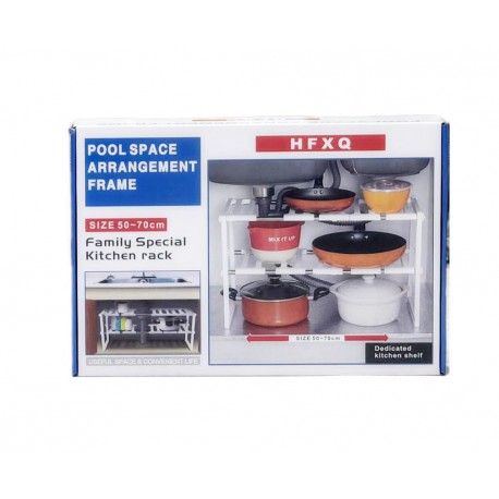 Раздвижная полка под раковину POOL SPACE ARRANGEMENT FRAME H FXQ 50 х 70 см  оптом-2