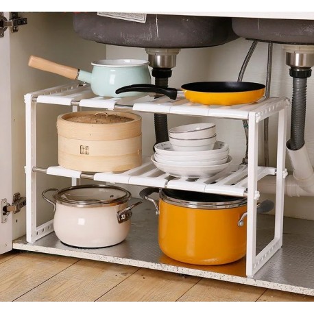 Раздвижная полка под раковину POOL SPACE ARRANGEMENT FRAME H FXQ 50 х 70 см  оптом-5