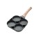 Антипригарная Кухонная Сковорода Egg & hamburger frying pan с 4 отверстиями для жарки яиц, блинов, оладий  оптом