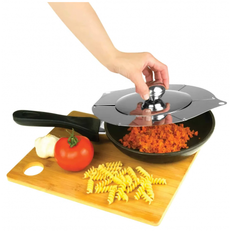 Универсальная складная крышка для сковородок металлическая  оптом-2