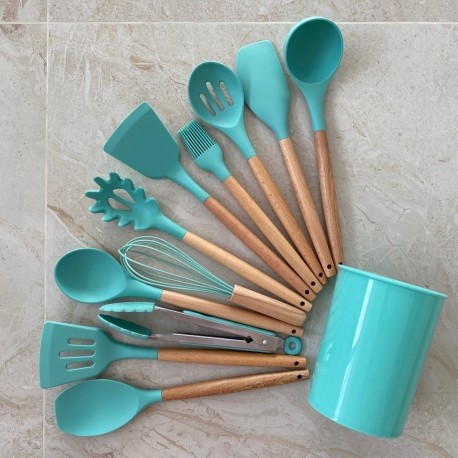 Набор силиконовых кухонных принадлежностей 12 в 1  оптом-11