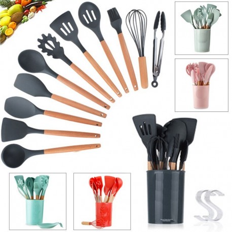 Набор силиконовых кухонных принадлежностей 12 в 1  оптом-3