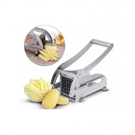 Нож-пресс Potato Chipper ручной для фигурной нарезки картофеля 2 насадки  оптом-5