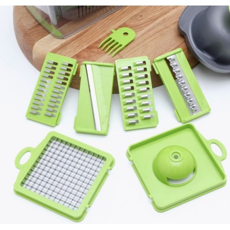 Овощерезка Veggie Slicer слайсер с контейнером 14 в 1  оптом-7