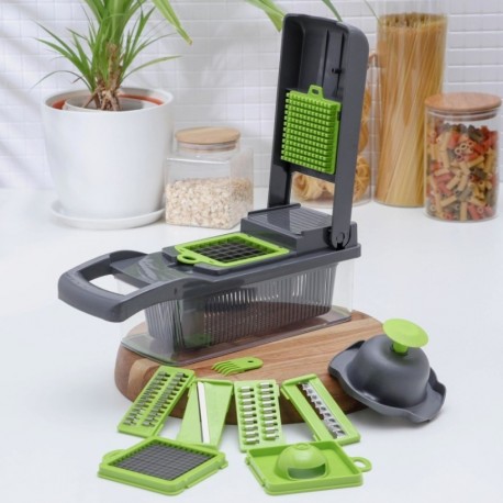 Овощерезка Veggie Slicer слайсер с контейнером 14 в 1  оптом-8