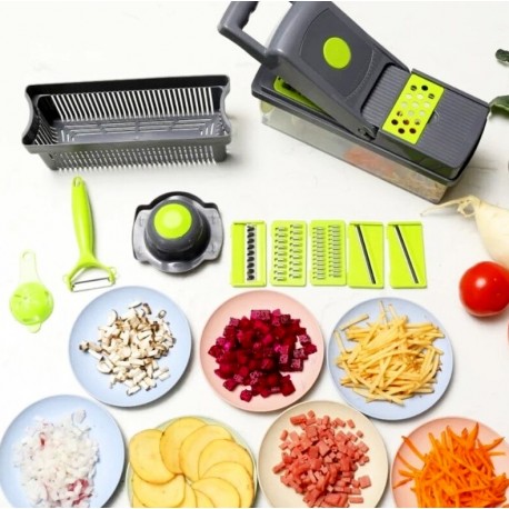 Овощерезка Veggie Slicer слайсер с контейнером 14 в 1  оптом-5