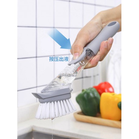 Щетка для мытья посуды с дозатором для моющего средства  оптом-11