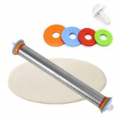 Скалка для теста с фиксатором толщины MaxxMalus "Rolling Pin", 8 предметов 