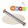 Скалка для теста с фиксатором толщины MaxxMalus "Rolling Pin", 8 предметов  оптом