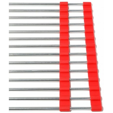 Многофункциональная раздвижная решетка для раковины и духовки, сталь 33 см  оптом-4