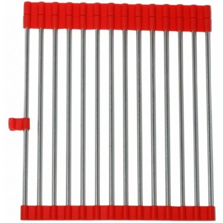 Многофункциональная раздвижная решетка для раковины и духовки, сталь 33 см  оптом-6