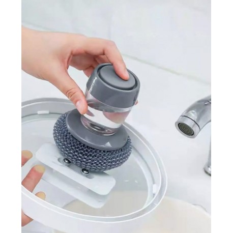 Щетка-сетка для посуды с дозатором BOFOS  оптом-4