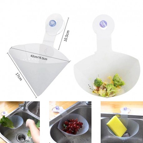 Складной многоразовый дуршлаг для раковины  оптом-5