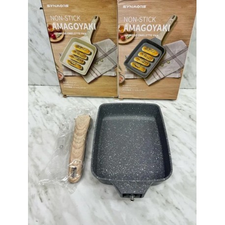 Антипригарная квадратная сковорода с лопаткой для завтрака-10