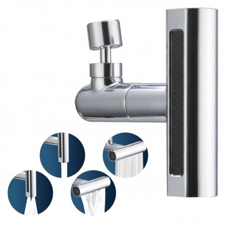 Смеситель для кухонной раковины "Водопад" с поворотом на 360 градусов 8 см  оптом-3