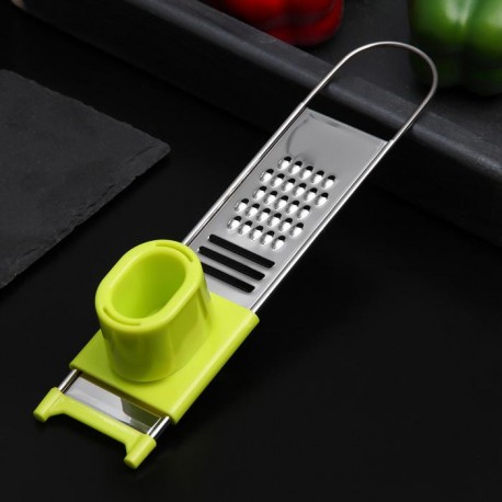 Терка для чеснока и сыра из нержавеющей стали с защитой от порезов  оптом-5