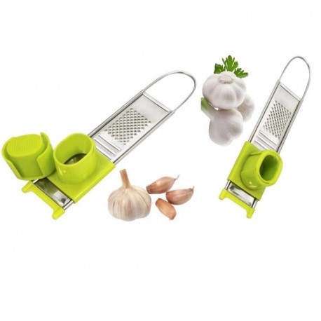 Терка для чеснока и сыра из нержавеющей стали с защитой от порезов  оптом-4