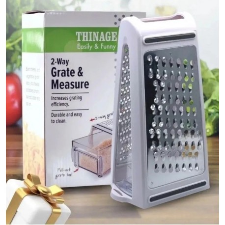 Терка двухсторонняя Easily & Funny 2-Way Grate & Measure из нержавеющей стали-3