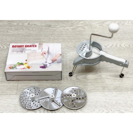 Терка механическая ручная из нержавеющей стали c 3 лезвиями  оптом-4