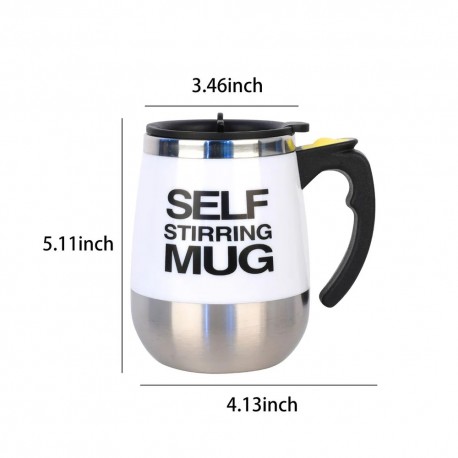 Самоперемешивающаяся кружка для кофе SELF Stirring MUG 400 мл  оптом-5