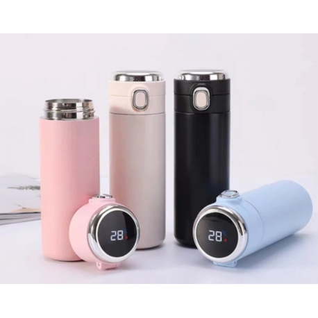 Компактный термос с датчиком температуры 400 мл  оптом-7