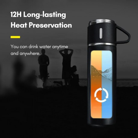 Набор термос 500 мл с кружками Vacuum Flask Set  оптом-10