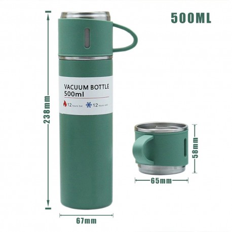 Набор термос 500 мл с кружками Vacuum Flask Set  оптом-8