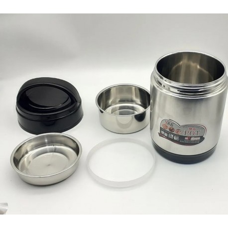 Термос Ланч-бокс для еды Heat Preservation HANDPAN из нержавеющей стали 1000 мл  оптом-4