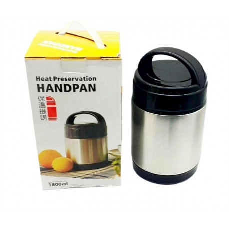 Термос Ланч-бокс для еды Heat Preservation HANDPAN из нержавеющей стали 1800 мл  оптом-1