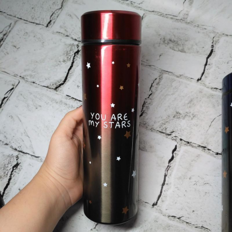 Термос с датчиком температуры You Are My Stars 500 мл  оптом-4