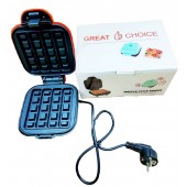 Мини-Вафельница электрическая GREAT CHOICE для сэндвичей и вафель 