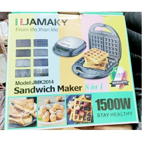 Вафельница JAMAKY 8 в 1 JMK2014 Sandwich Maker 1500W  оптом-3