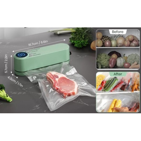 Вакуумный упаковщик портативный беспроводной для продуктов-7