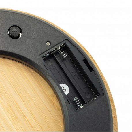 Кухонные электронные весы круглые дерево  оптом-6