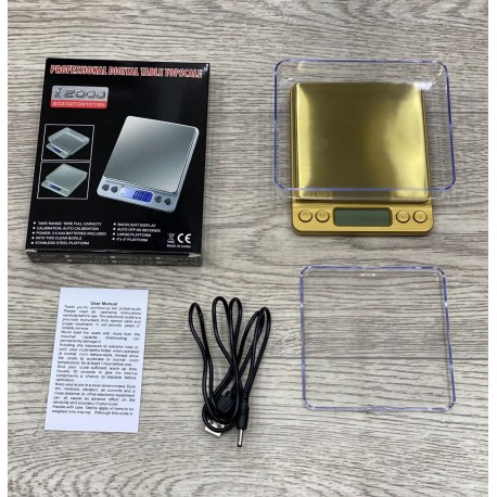 Профессиональные цифровые настольные весы с двумя прозрачными чашами  оптом-2