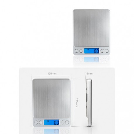 Профессиональные цифровые настольные весы с двумя прозрачными чашами  оптом-7